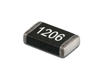   SMD resistor, 1Ω, 0.25W, 1206