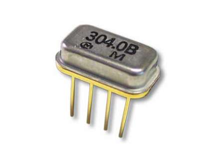 muRata SAR304.0MB40X250 304 MHz SAW resonator, 4 pins rectangular metallic case