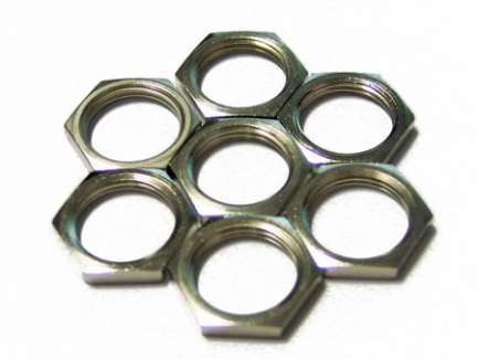  Hex nut for panel mount female N series and UHF (SO239) connectors