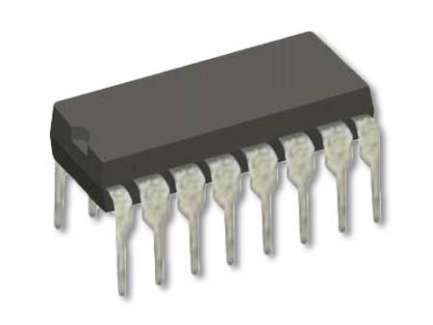 Motorola MC145166P CMOS Dual PLL synthesizer integrated circuit, up to 60 MHz, 16-lead DIL