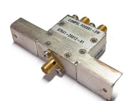 Compel PD09S1-2W 2-way Wilkinson coaxial power combiner/divider, 800 - 1000 MHz, 3W