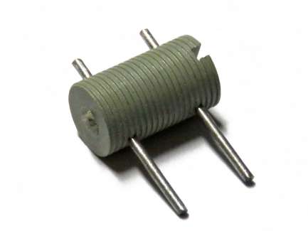   Insulated threaded screw coil support, useful space 5.2 mm, maximum 10 turns, wire Ø max 0.3 mm, max.inductance about 500 nH