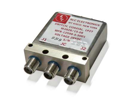 RLC Electronics S-5001 Relè elettromeccanico coassiale, passo-passo, SPDT, 28V, MIL-STD, 25GHz