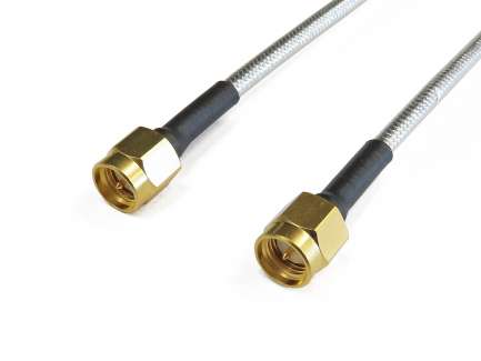 QAXIAL S02S02-40-00200 Microwave cable assembly, 2x SMA male, HF141-50, 20 cm