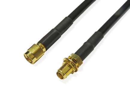 QAXIAL S02S15-12-01500 Cable assembly, SMA male/female, RG223, 1.5 m