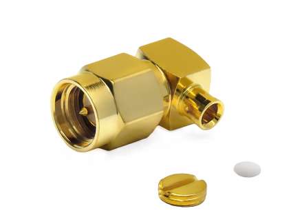 QAXIAL SMA07-11-01 Right angle solder SMA male connector for RG405 / .086
