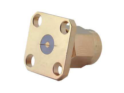 Huber+Suhner 13_SMA-50-0-2/111_NE 4-hole flange SMA male connector pin tab