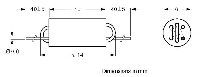 VK200-2 | VK200 inductor with 2½ turns | Buy on-line | rf-microwave.com