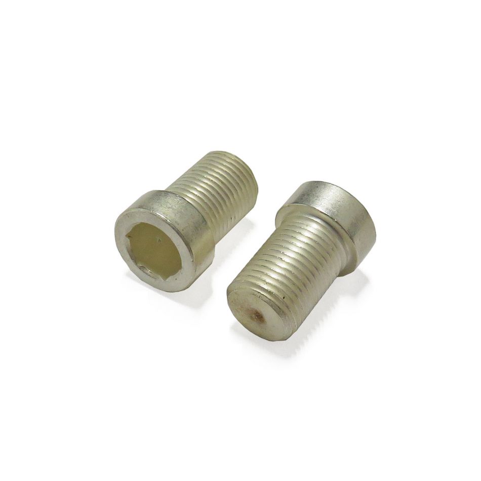 Silver-plated brass tuning screw, M8x0.75