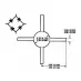 Hewlett-Packard 5082-2277 Ring quad Schottky diode, 350mA, 0.5pF