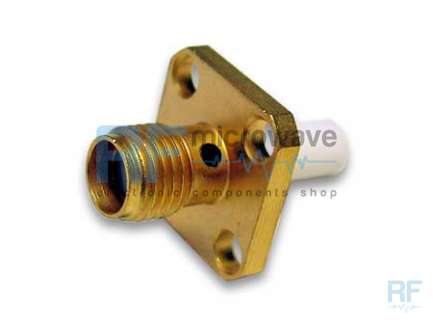Radiall R125415740 Panel mount SMA female coaxial connector