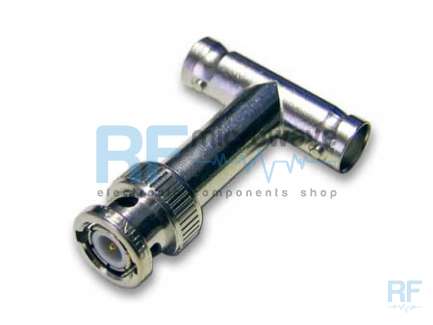 Huber+Suhner 43_BNC-50-0-3/133 BNC female/male/female Tee coaxial adapter