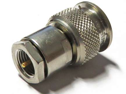 Huber+Suhner 11_TNC-50-0-6C/133 FME plug to TNC male coaxial adapter