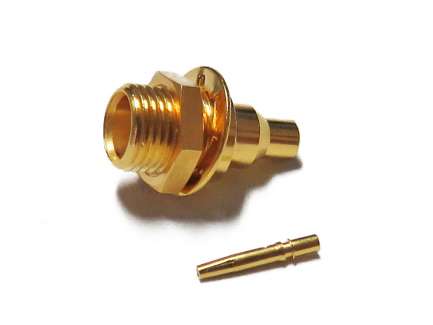 Huber+Suhner 24_MCX-50-1-5/111_NH Bulkhead MCX jack coaxial connector