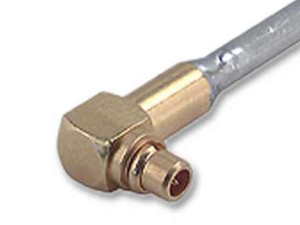 Huber+Suhner 16_MMCX-50-1-12/111_OH Right angle solder MMCX plug connector for SUCOFORM_47_CU