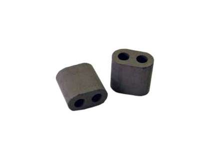   2-hole ferrite core for HF and VHF