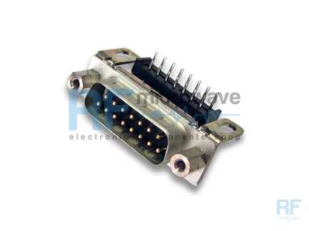 muRata CUBN15PG15C Filtered 15 poles right angle D-SUB male connector for PCB