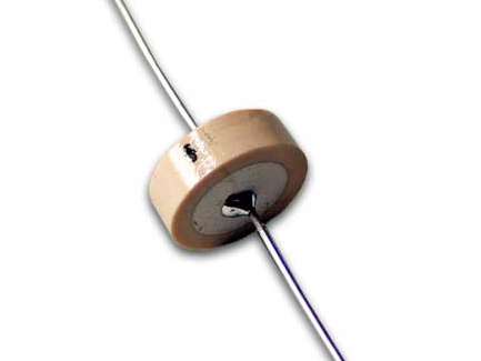 Siemens  Axial ceramic capacitor, 1.1 pF, 500 V
