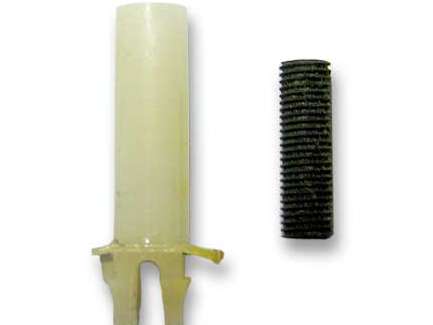   Kit for coil winding made of snap-on support + ferrite core