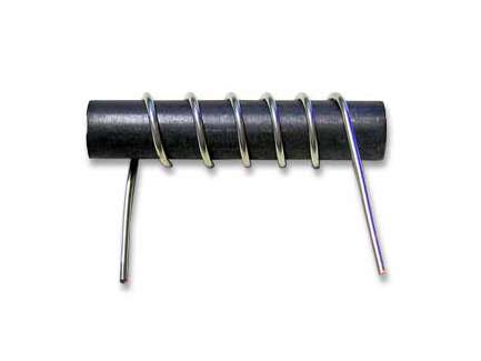   High current ferrite rod wound coil, 1 µH, 7 A