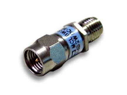 Mini-Circuits BW-S4W2 SMA coaxial attenuator, 4 dB, 2 W, 18 GHz