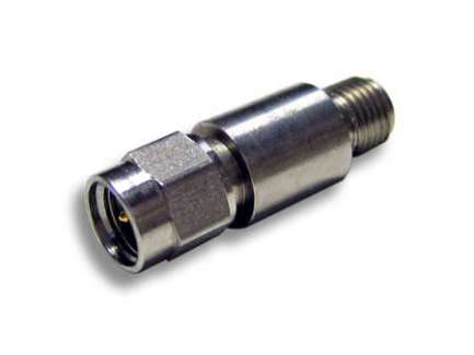 KDI 087-28 SMA coaxial attenuator, 13 dB, 2 W, 18 GHz