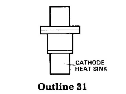 Hewlett-Packard 5082-0253 Step-recovery diode, ceramic package (outline 31), 25V, 0.6pF