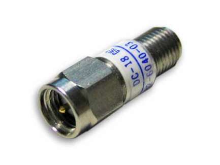 M/A-COM 2082-6040-03 SMA coaxial attenuator, 3 dB, 2 W, 18 GHz