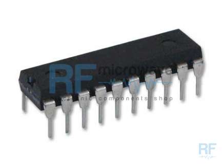 Plessey Semiconductors NJ8821-DP CMOS frequency synthesizer integrated circuit, 20-lead DIL plastic
