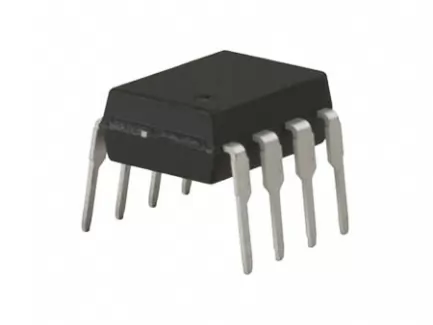 Telefunken U252B Circuito integrato amplificatore a banda larga, alimentazione da 10 a 18V, contenitore DIL 8 pin