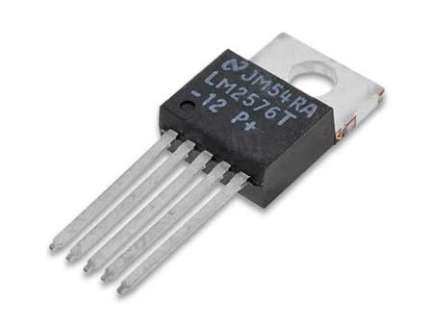 National Semiconductor LM2576T-ADJ Adjustable positive voltage regulator, +1.23 to +37V, TO-220-5pin