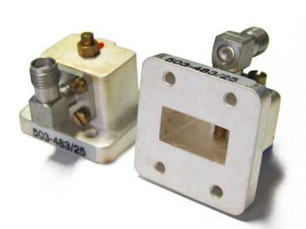   Waveguide to coaxial adapter