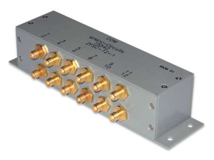 Mini-Circuits ZFSC-12-1-S Divisore/sommatore di potenza coassiale a 12 vie, 1 - 200 MHz, 1W