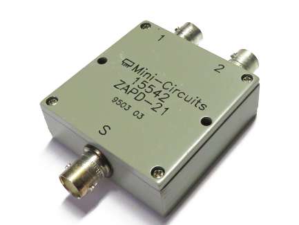 Mini-Circuits ZAPD-21 Divisore/sommatore di potenza coassiale a 2 vie, 500 - 2000 MHz, 10W