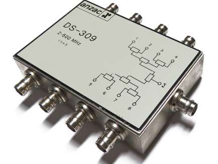 Anzac DS-309 BNC 8-way coaxial power splitter, 2 - 500 MHz, 2W