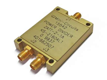 Mini-Circuits ZATT-2-1A 2-way coaxial power splitter/combiner, 750 - 960 MHz, 1W