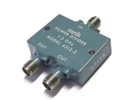 Narda 4312-2 2-way coaxial power divider, 1 - 2 GHz, 20W