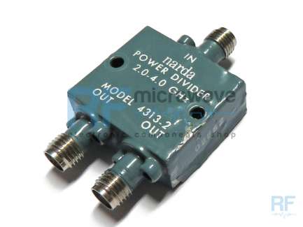 Narda 4313-2 2-way coaxial power divider, 2 - 4 GHz, 20W