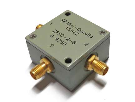 Mini-Circuits ZFSC-2-6-S 2-way coaxial power splitter/combiner, 0.002 - 60 MHz, 1W