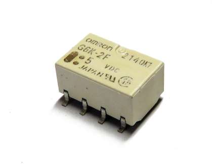 Omron G6K-2F-DC5 Electromechanical relay, DPDT, 5V