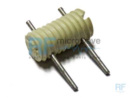   Insulated threaded screw coil support, useful space 5.7 mm, maximum 4.5 turns, wire Ø max 0.6 mm, max.inductance about 100 nH