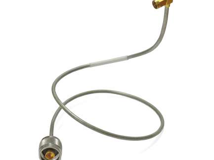 Huber+Suhner C39195-Z80-C64-01 Cable assembly, N male/SMA right angle male, EZ141-AL-TP, 63 cm