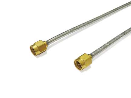 Huber+Suhner SM141/2X11SMA50315/66MM Cable assembly, 2x SMA male, SM141, 6.6 cm