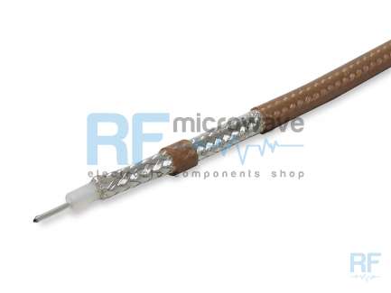 QAXIAL RG142B/U Flexible teflon coaxial cable with silver plated double shield