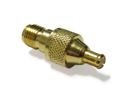 QAXIAL MCX-SMA42-01 MCX plug to SMA female coaxial adapter