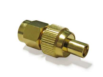 QAXIAL MCX-SMA42-02 MCX jack to SMA male coaxial adapter