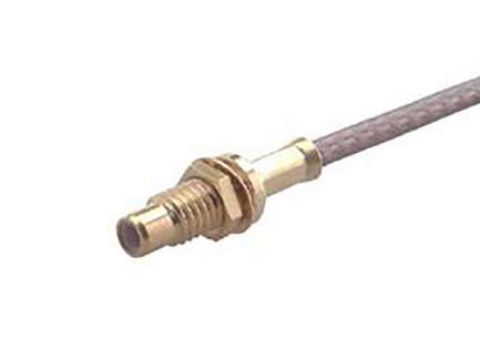 Huber+Suhner 24_SMC-50-2-11/111_NE Connettore SMC jack passaparete a crimpare per RG316 doppio schermo