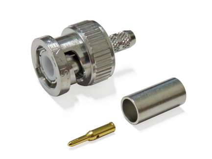 Huber+Suhner 11_BNC-50-3-4/133_NH Crimp BNC male coaxial connector