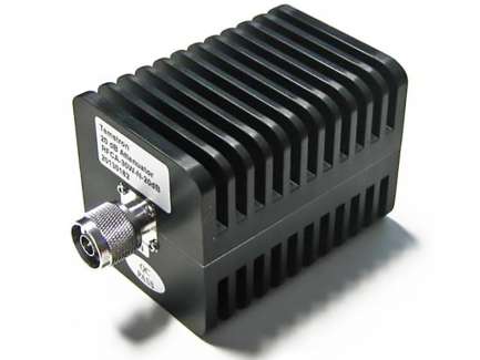 Temstron RFCA-30W-N-20dB N coaxial attenuator, 20 dB, 30 W, 4 GHz