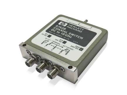 Hewlett-Packard 8762B-024 Electromechanical coaxial latching relay, SPDT, 24V